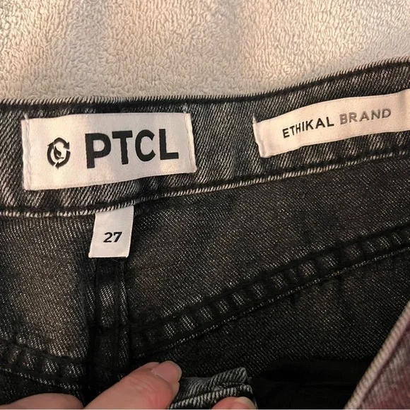 NWOT PTCL JEANS Mid Rise Overdye Non Stretch Straight Leg Jean Women’s SZ 27 - Picture 9 of 11
